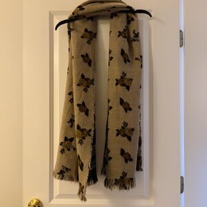 Floral Plaid Reversible Scarf